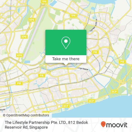 The Lifestyle Partnership Pte. LTD., 812 Bedok Reservoir Rd map