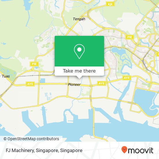 FJ Machinery, Singapore map