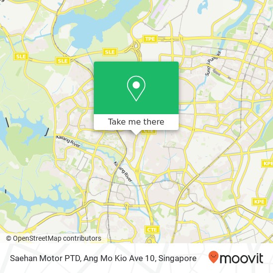 Saehan Motor PTD, Ang Mo Kio Ave 10 map
