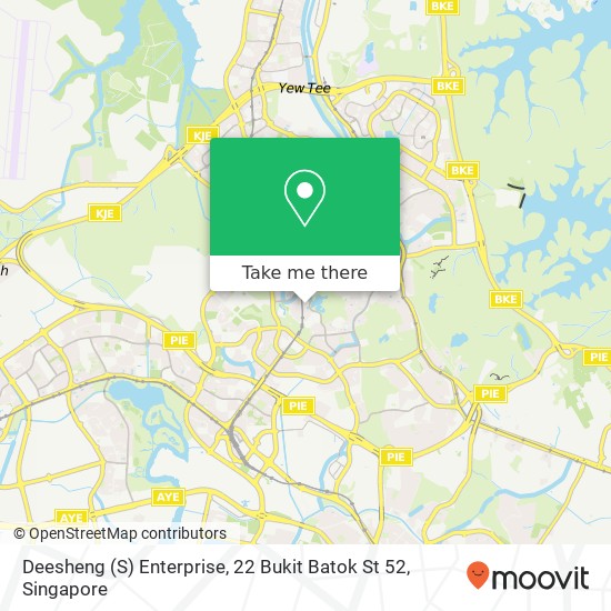 Deesheng (S) Enterprise, 22 Bukit Batok St 52 map