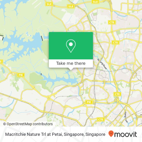 Macritchie Nature Trl at Petai, Singapore map