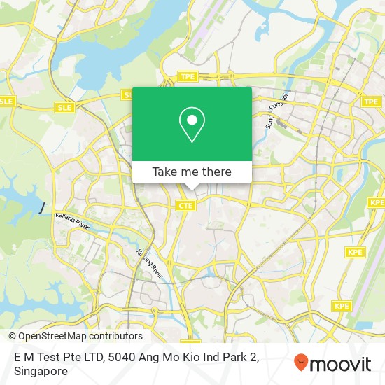 E M Test Pte LTD, 5040 Ang Mo Kio Ind Park 2 map