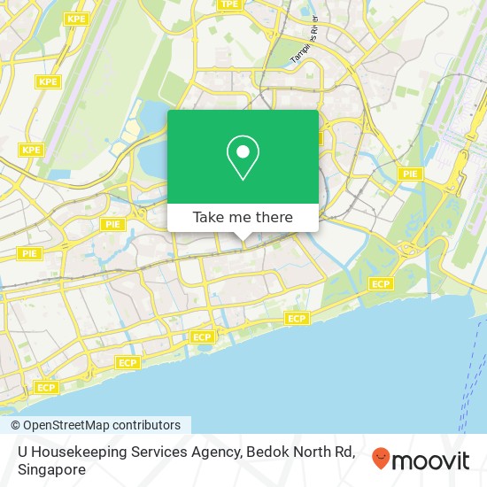 U Housekeeping Services Agency, Bedok North Rd map