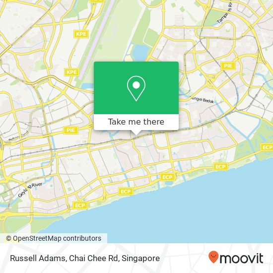 Russell Adams, Chai Chee Rd map