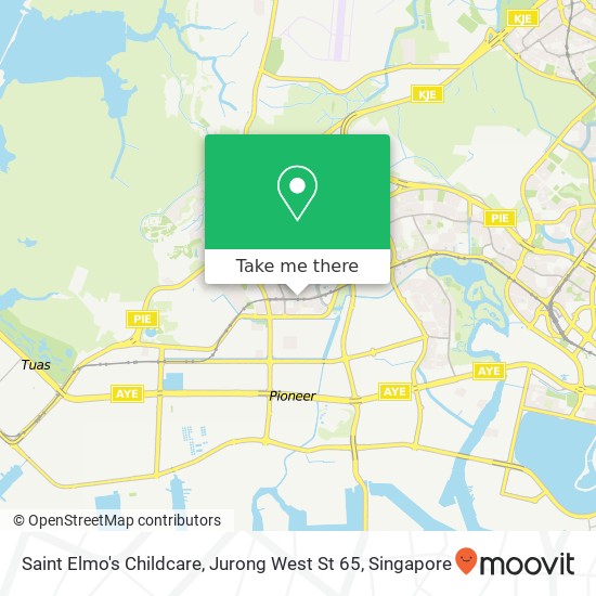 Saint Elmo's Childcare, Jurong West St 65 map