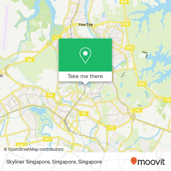 Skyliner Singapore, Singapore map