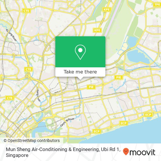 Mun Sheng Air-Conditioning & Engineering, Ubi Rd 1 map