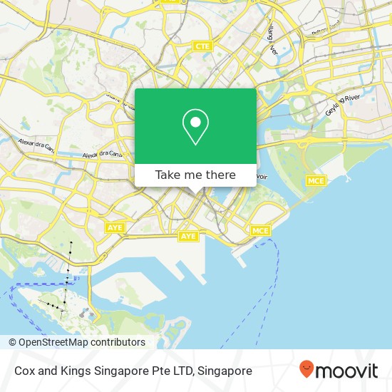 Cox and Kings Singapore Pte LTD map