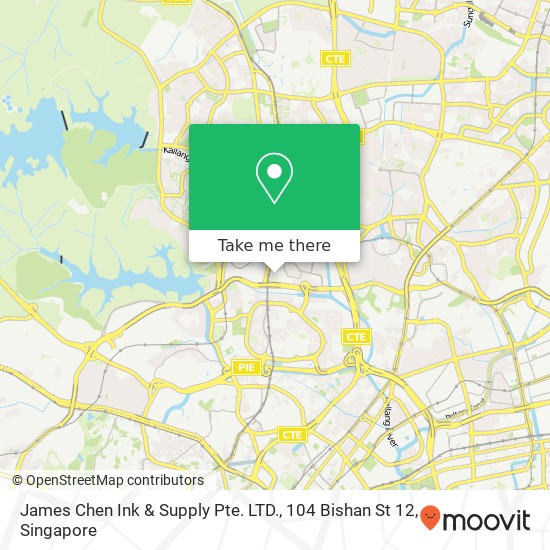 James Chen Ink & Supply Pte. LTD., 104 Bishan St 12 map