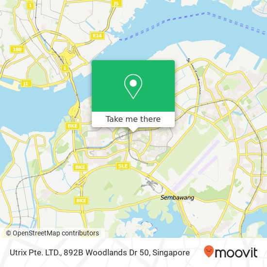 Utrix Pte. LTD., 892B Woodlands Dr 50 map