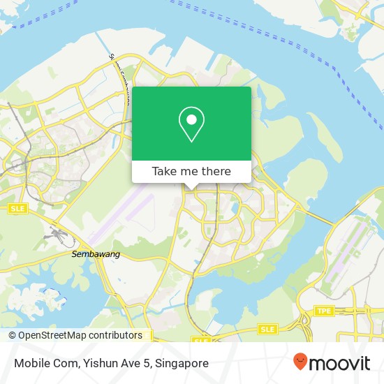 Mobile Com, Yishun Ave 5 map