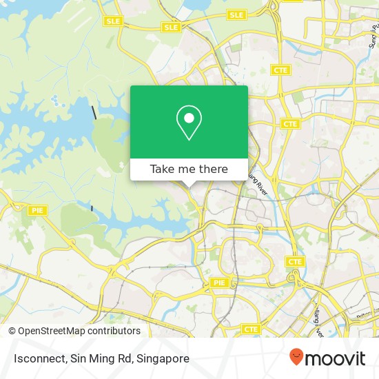 Isconnect, Sin Ming Rd map