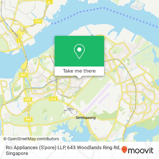 Rci Appliances (S'pore) LLP, 643 Woodlands Ring Rd map