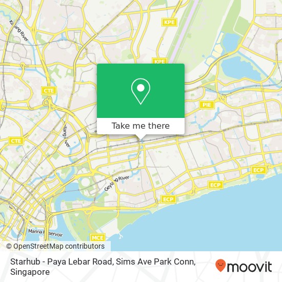Starhub - Paya Lebar Road, Sims Ave Park Conn map