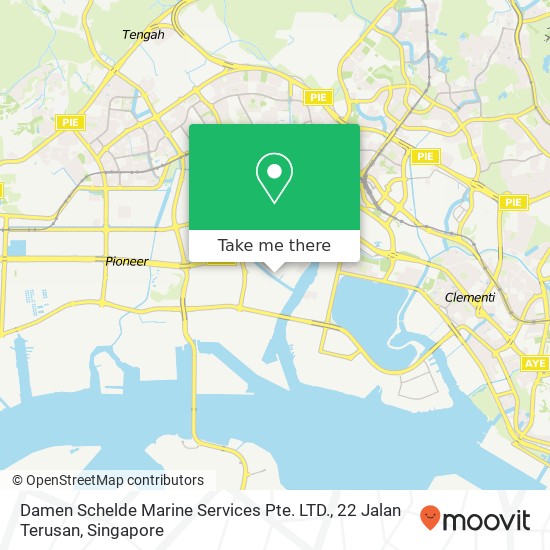 Damen Schelde Marine Services Pte. LTD., 22 Jalan Terusan地图