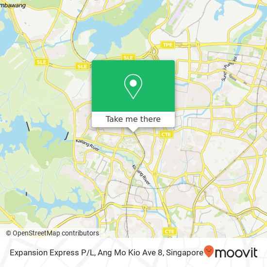 Expansion Express P / L, Ang Mo Kio Ave 8 map