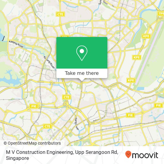 M V Construction Engineering, Upp Serangoon Rd地图