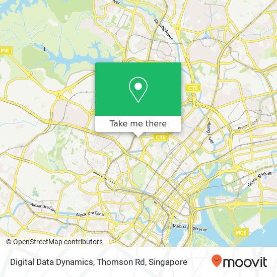 Digital Data Dynamics, Thomson Rd map