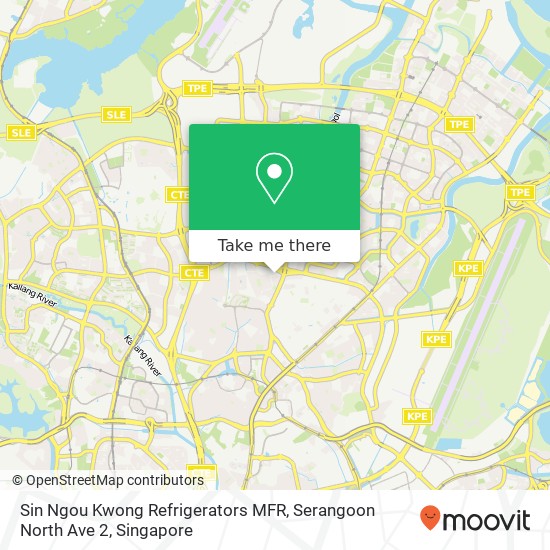 Sin Ngou Kwong Refrigerators MFR, Serangoon North Ave 2 map