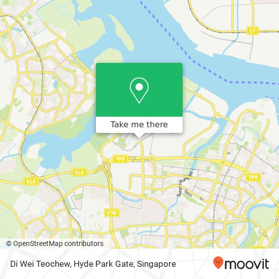 Di Wei Teochew, Hyde Park Gate地图