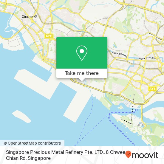 Singapore Precious Metal Refinery Pte. LTD., 8 Chwee Chian Rd地图