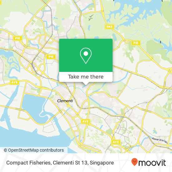 Compact Fisheries, Clementi St 13 map