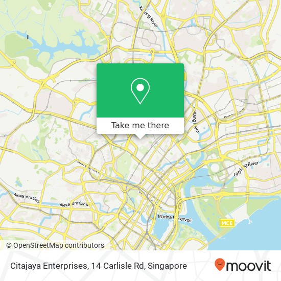 Citajaya Enterprises, 14 Carlisle Rd map