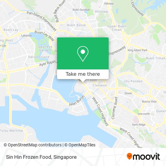 Sin Hin Frozen Food map