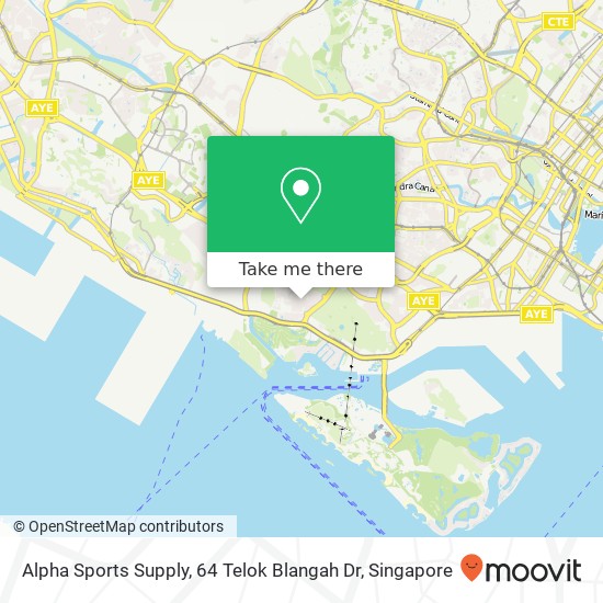 Alpha Sports Supply, 64 Telok Blangah Dr map