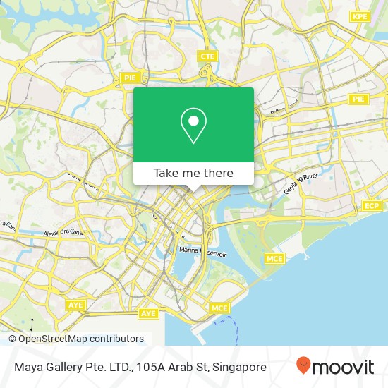 Maya Gallery Pte. LTD., 105A Arab St map