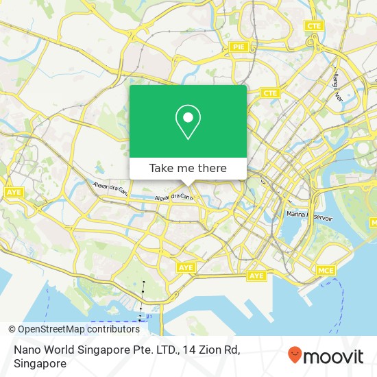 Nano World Singapore Pte. LTD., 14 Zion Rd地图