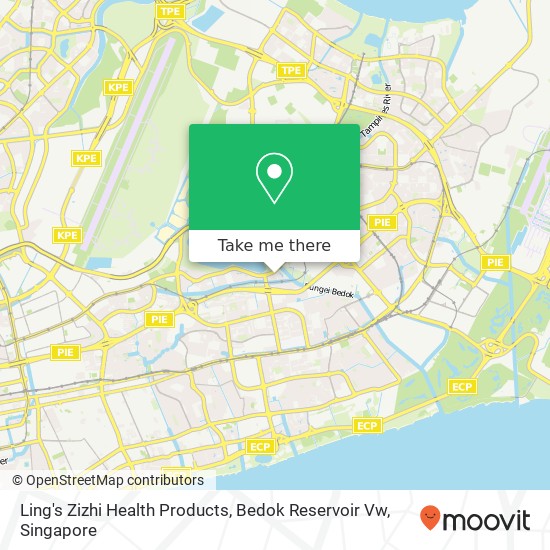 Ling's Zizhi Health Products, Bedok Reservoir Vw map