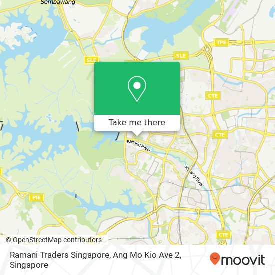 Ramani Traders Singapore, Ang Mo Kio Ave 2 map