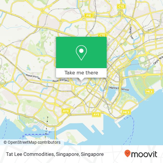 Tat Lee Commodities, Singapore map