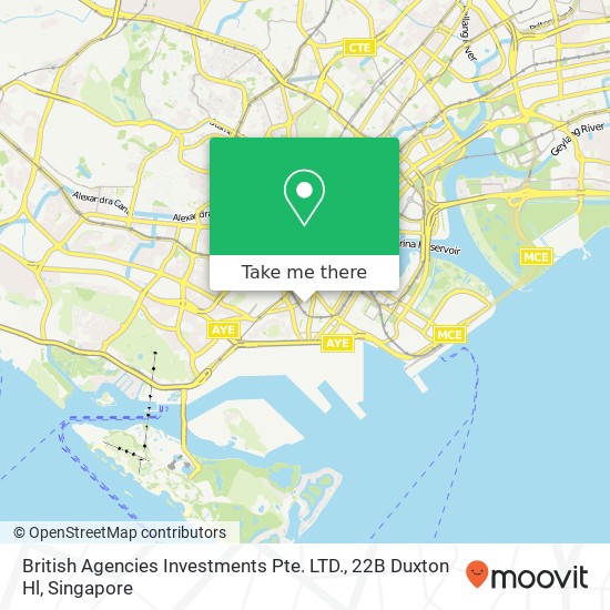 British Agencies Investments Pte. LTD., 22B Duxton Hl map