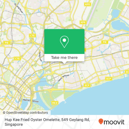 Hup Kee Fried Oyster Omelette, 549 Geylang Rd map