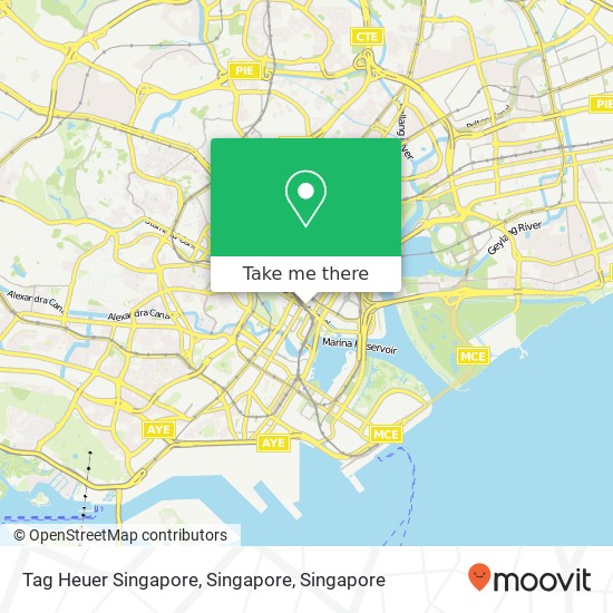Tag Heuer Singapore, Singapore map