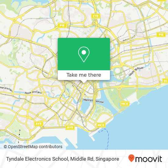 Tyndale Electronics School, Middle Rd map