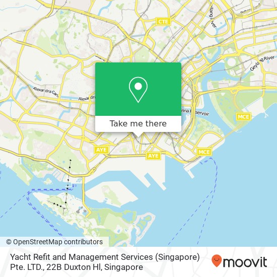 Yacht Refit and Management Services (Singapore) Pte. LTD., 22B Duxton Hl地图