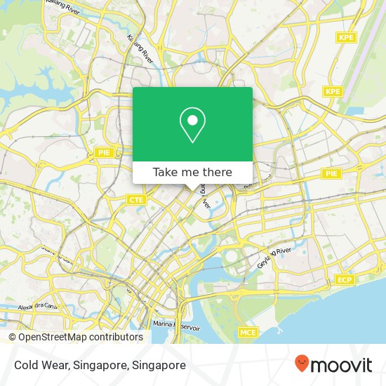 Cold Wear, Singapore map