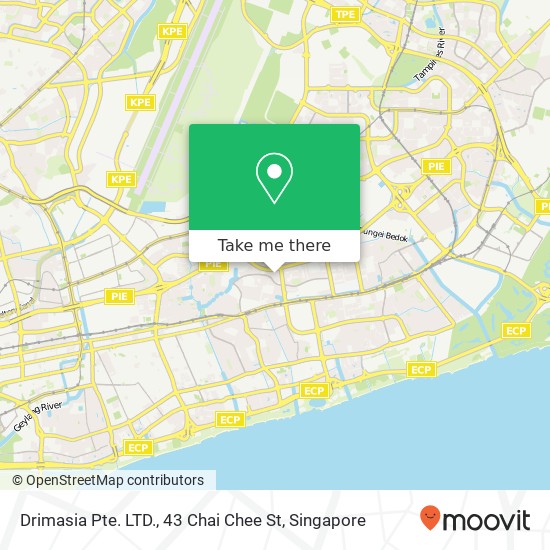 Drimasia Pte. LTD., 43 Chai Chee St地图