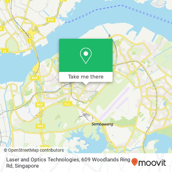 Laser and Optics Technologies, 609 Woodlands Ring Rd地图