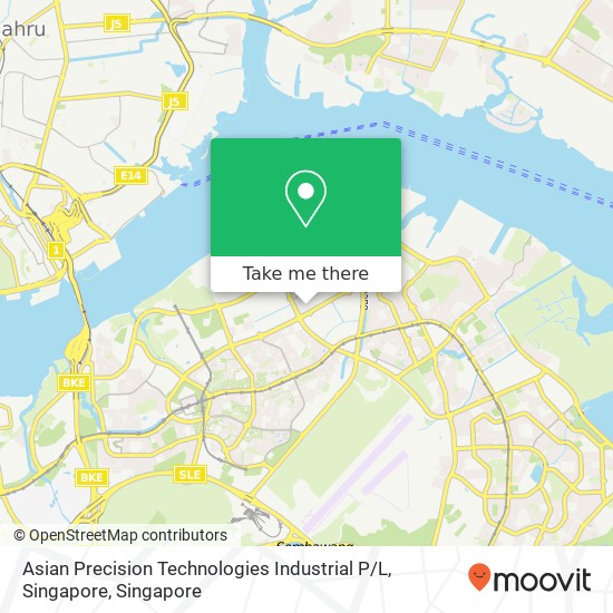 Asian Precision Technologies Industrial P / L, Singapore map