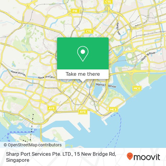 Sharp Port Services Pte. LTD., 15 New Bridge Rd map