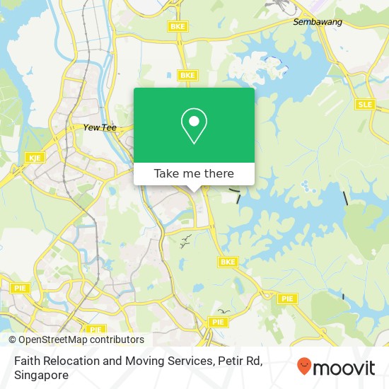 Faith Relocation and Moving Services, Petir Rd map