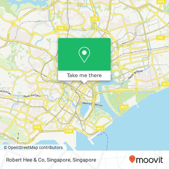 Robert Hee & Co, Singapore map