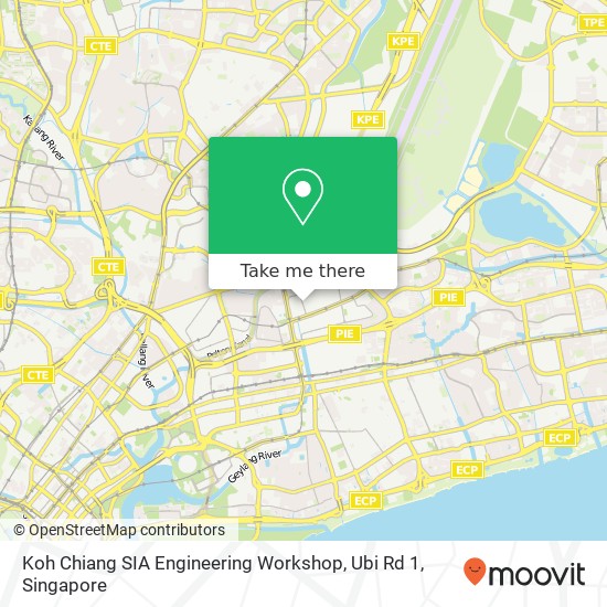 Koh Chiang SIA Engineering Workshop, Ubi Rd 1 map