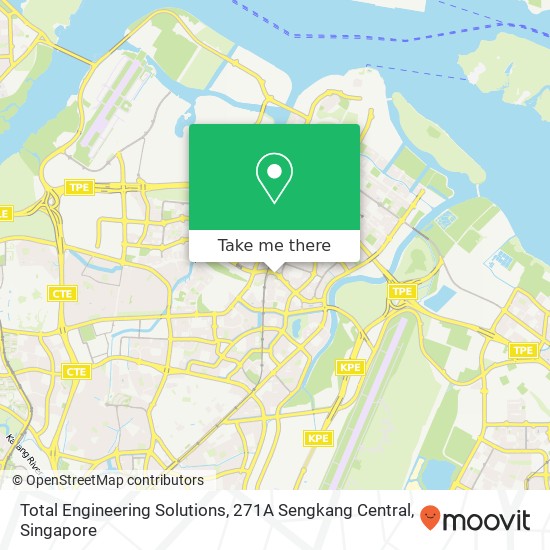 Total Engineering Solutions, 271A Sengkang Central map