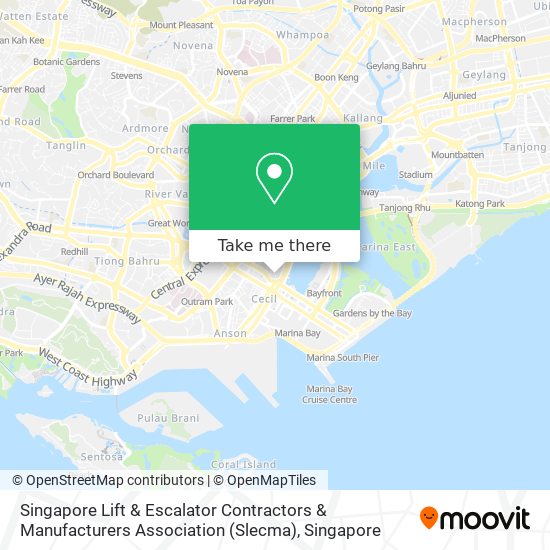 Singapore Lift & Escalator Contractors & Manufacturers Association (Slecma) map