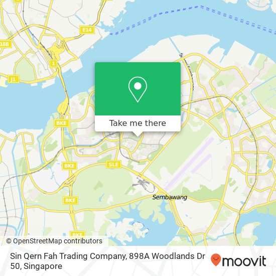 Sin Qern Fah Trading Company, 898A Woodlands Dr 50地图